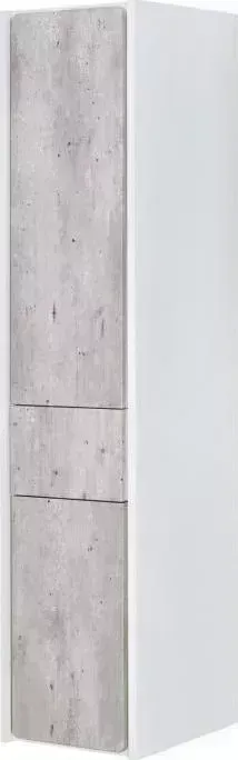 Пенал ROCA Ronda 1390мм правый, бетон/белый глянец (ZRU9303006)