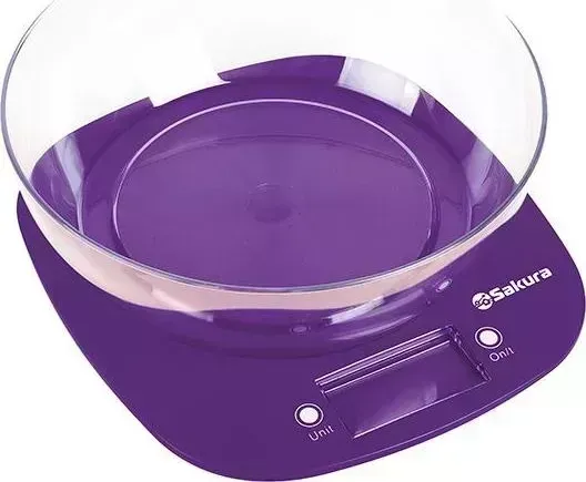 Весы кухонные SAKURA SA-6078P фиолетовый