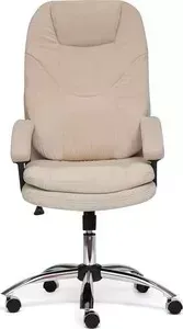 Кресло офисное TetChair SOFTY хром ткань, бежевый, ванила крим