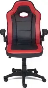 Кресло офисное TetChair Denton кож/зам, черный/красный