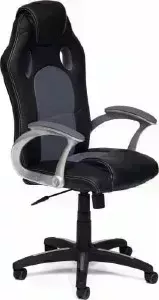 Кресло офисное TetChair RACER кож/зам/ткань, черный/серый, 36-6/12