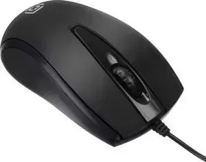 Мышь OKLICK 325M черный оптическая (1000dpi) USB (2but)