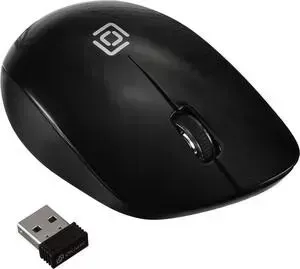 Мышь OKLICK 695MW черный оптическая (1000dpi) беспроводная USB (2but)