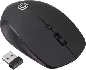 Мышь OKLICK 565MW matt черный оптическая (1600dpi) беспроводная USB (3but)