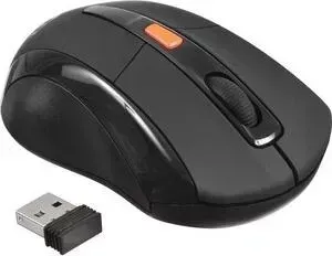 Мышь OKLICK 585MW черный оптическая (1600dpi) беспроводная USB (5but)
