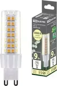 Лампа TDM ELECTRIC светодиодная G9-9 Вт-230 В-3000 К, SMD, 21,5x70,5 мм