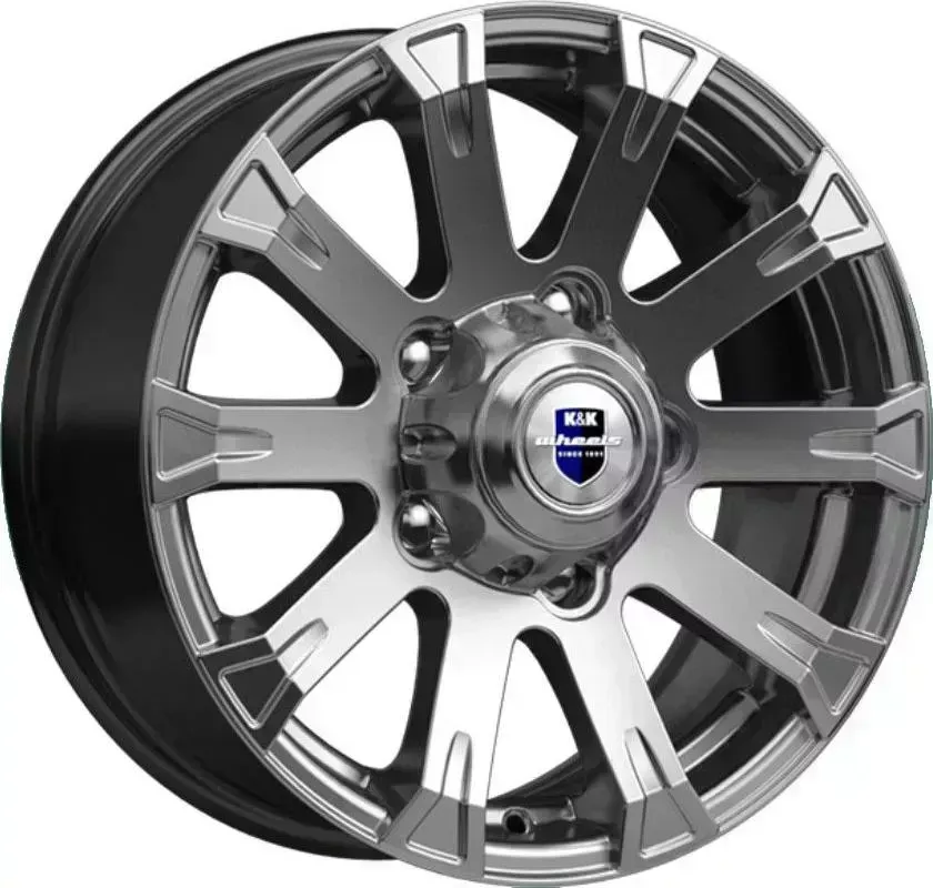 Диск автомобильный КиК Байкал (КС601)7,0\R16 5*139,7 ET35d108,5Дарк платинум[] 7,0//R16