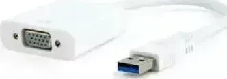 Кабель CABLEXPERT USB 3.0 --> VGA белый