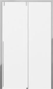 Душевая дверь Bravat Slimline 120х195 в нишу, прозрачные стекла, профиль хром (BD120.4105A)