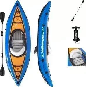 Байдарка BESTWAY 65115 BW надувная Cove Champion 275x81 см весло насос