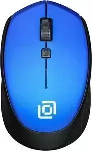 Мышь OKLICK 488MW синий/черный оптическая (1600dpi) беспроводная USB (3but)