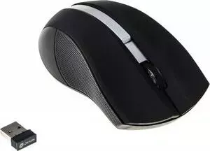 Мышь OKLICK 615MW черный/серебристый оптическая (1000dpi) беспроводная USB (2but)