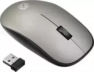 Мышь OKLICK 515MW черный/серый оптическая (1200dpi) беспроводная USB (2but)