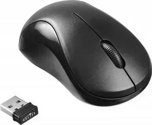 Мышь OKLICK 605SW черный оптическая (1200dpi) беспроводная USB (3but)