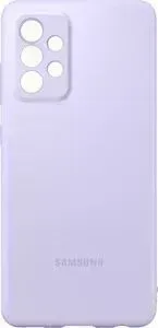 Чехол (клип-кейс) SAMSUNG для Galaxy A52 Silicone Cover фиолетовый (EF-PA525TVEGRU)