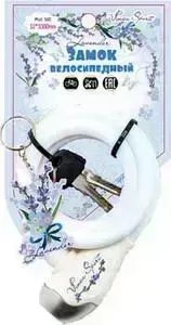 Замок велосипедный VINCA SPORT 12*1000мм белый