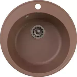 Мойка кухонная GranFest Quarz GF-Z08 с сифоном, терракот