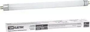 Лампа TDM ELECTRIC люминесцентная линейная двухцокольная ЛЛ-12/16 Вт, T4/G5, 6500 К, длина 468,7 мм