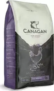 Сухой корм CANAGAN GF Light/Senior, 2 кг, для собак пожилых и с избыточным весом, Цыпленок (100.040)