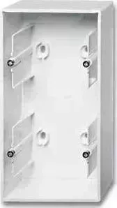 Коробка ABB для накладного монтажа 2-постовая Basic55 альпийский белый