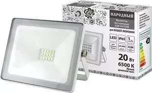 Прожектор светодиодный TDM ELECTRIC СДО-04-020 Н 20 Вт, 6500 К, IP65, белый, Народный