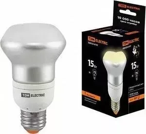 Лампа TDM ELECTRIC энергосберегающая КЛЛ- RM63 FR-15 Вт-2700 К-Е 27