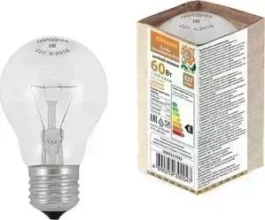 Лампа TDM ELECTRIC накаливания А 50 230-60 Е 27 Народная