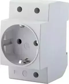 Розетка FERON на DIN- рейку 2P+PE Stekker с/з 16A 250V серая PST16901401 39171