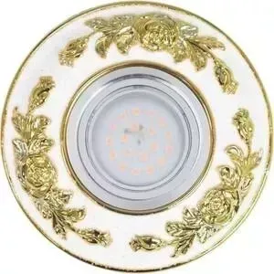 Светильник Fametto Встраиваемый Arno DLS-A105 GU5.3 Chrome/White+Gold