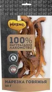Лакомство Мнямс для собак Нарезка говяжья 50 г