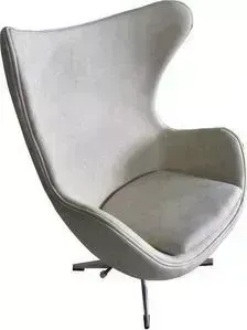 Кресло Bradex EGG CHAIR бежевый матовый с эффектом состаренная кожа