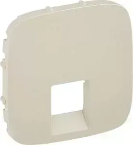 Лицевая панель Legrand Valena Allure розетки телефонной RJ-11/Ethernet RJ-45 слоновая кость 755416