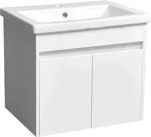 Тумба с раковиной Stella Polar с Фаворита 60 белая (SP-00000167, S-UM-COM60/1-w)