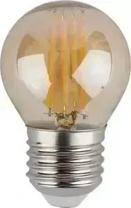 Лампа ЭРА светодиодная филаментная E27 9W 2700K золотая F- P45-9w-827-E27 gold Б0047025