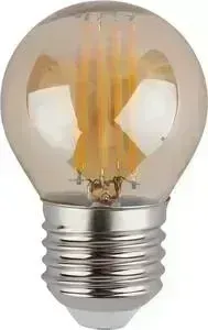 Лампа ЭРА светодиодная филаментная E27 7W 2700K золотая Б0047017 F- P45-7W-827-E27 gold Б0047017