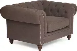 Кресло TetChair Chesterfield (mod. 5137-20) серый/ AJ808-12