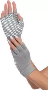Перчатки Bradex противоскользящие SF 0207 для занятий йогой, серый