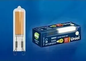 Светодиодная лампа UNIEL LED-JCD-6W/3000K/G9/CL GLZ08TR