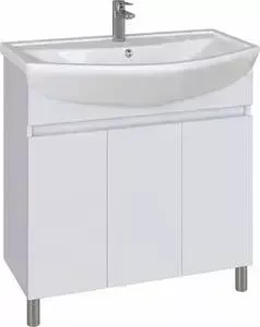 Тумба с раковиной Sanstar с Palermo 80 напольная, белая (189.1-1.5.1., 1WH501524)