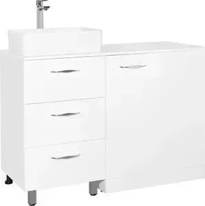 Тумба с раковиной Style line с Берн 120 со столешницей (4650134472608 + P-UM-CRE35/1-oc-S)