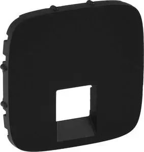 Лицевая панель Legrand Valena Allure розетки телефонной RJ-11/Ethernet RJ-45 антрацит 755418