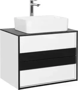 Тумба с раковиной Style line с Амстердам 70 белая матовая (4650134472561, P-UM-CRE35/1-oc-S)