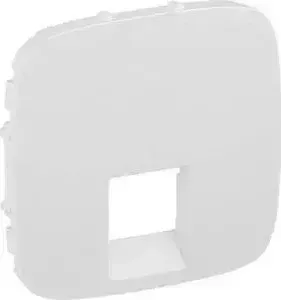 Лицевая панель Legrand Valena Allure розетки телефонной RJ-11/Ethernet RJ-45 белая 755415