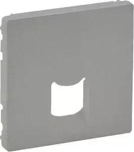 Лицевая панель Legrand Valena Life розетки телефонной RJ-11/Ethernet RJ-45 алюминий 755412