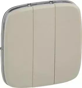 Лицевая панель Legrand Valena Allure выключателя трехклавишного слоновая кость 755036