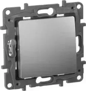 Переключатель Legrand одноклавишный промежуточный Etika 10A 250V алюминий 672409