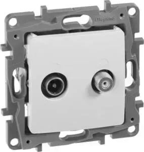 Розетка Legrand TV-SAT Etika белая 672257