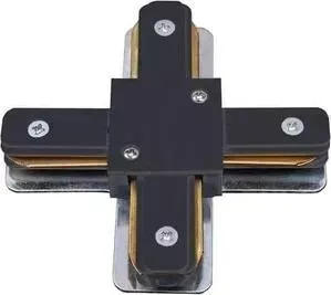 Соединитель VOLPE для шинопроводов Х-образный (UL-00006054) UBX-Q122 G41 BLACK 1 POLYBAG