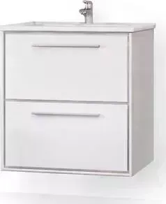 Тумба с раковиной Raval с Frame 60 подвесная, белая (Fra.01.60/P/W, QDR60SLWB01)