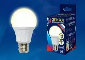Светодиодная лампа UNIEL LED-A60 16W/3000K/E27/FR PLP01WH